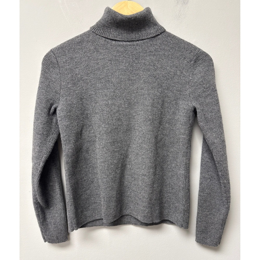 Sarah Spencer 100% Italian Merino Wool Turtleneck Sweater Womens L Timeless EUC